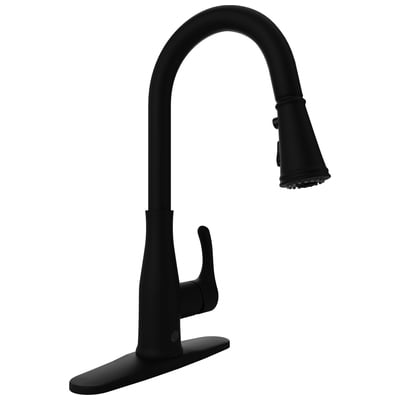 Anzzi Sifo Hands Free Touchless 1-Handle Pull-Down Sprayer Kitchen Faucet with Motion Sense and Fan Sprayer in Matte Black KF-AZ301MB