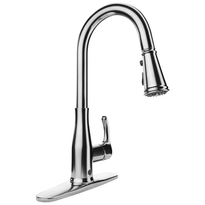 Anzzi Sifo Hands Free Touchless 1-Handle Pull-Down Sprayer Kitchen Faucet with Motion Sense and Fan Sprayer in Stainless Steel KF-AZ301SS