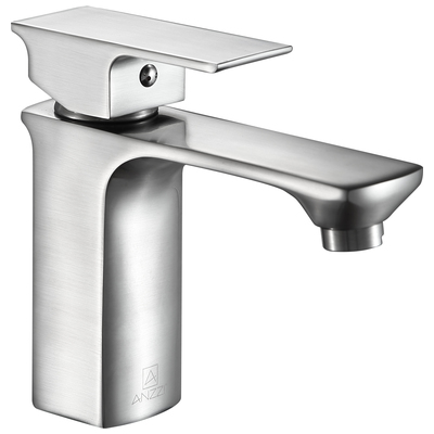 Anzzi Promenade Single Hole Single Handle Bathroom Faucet in Brushed Nickel L-AZ118BN