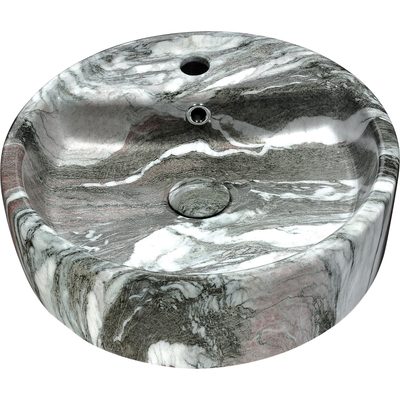Anzzi Rhapsody Series Ceramic Vessel Sink in Neolith Marble Finish, 191042001626, LS-AZ254