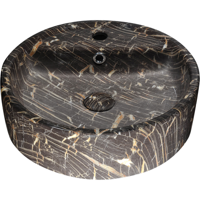 Anzzi Rhapsody Series Ceramic Vessel Sink in Neolith Marble Finish, 191042001664, LS-AZ258