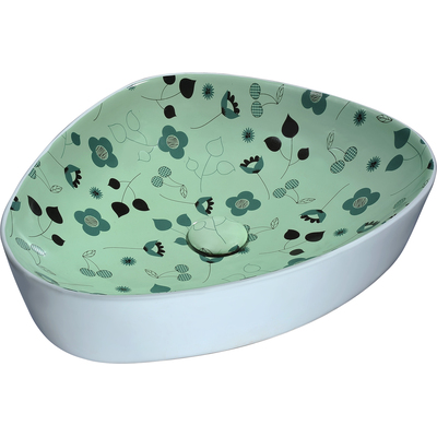 Anzzi Franco Series Ceramic Vessel Sink in Mint Green, 191042001763, LS-AZ262