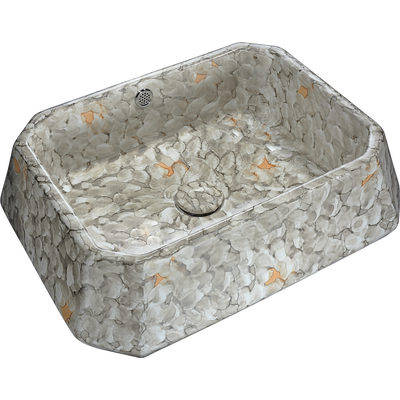 Anzzi Sona Series Ceramic Vessel Sink in Marbled Adobe, 191042001909, LS-AZ276