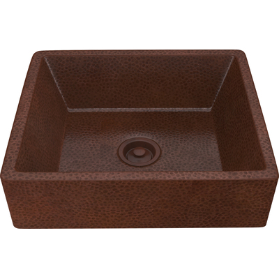 Anzzi Tidal 19 in. Handmade Vessel Sink in Hammered Antique Copper, 191042025790, LS-AZ338