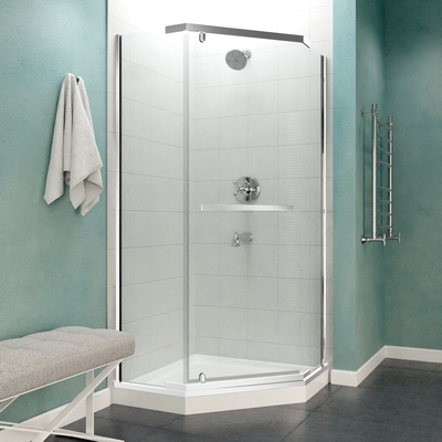 Anzzi Castle Series 49 in. x 72 in. Semi-Frameless Shower Door with TSUNAMI GUARD in Polished Chrome, 191042049666, SD-AZ056-01CH