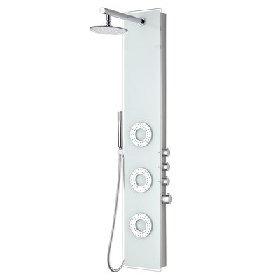 Anzzi Shower Panels, Chrome,White, White, Tempered Glass, SHOWER - Shower Panels, 191042003507, SP-AZ031