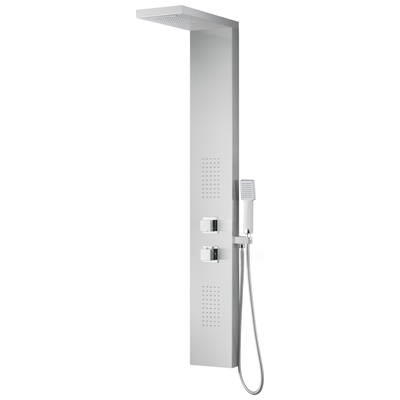 Anzzi Shower Panels, Chrome,Silver,brushed steel,Stainless Steel,satin,nickel, Steel, Stainless Steel, SHOWER - Shower Panels, 191042048737, SP-AZ8093