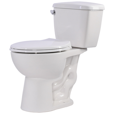 Anzzi Talos 2-piece 1.28 GPF Single Flush Elongated Toilet in White T1-AZ065