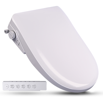 Anzzi Electric Bidet Seat with Heated Seat, Warm Water, Rear and Lady Wash, Air Dryer, Self Cleaning Nozzle, and Wireless Remote, 191042079410, TL-AZEB106UWH