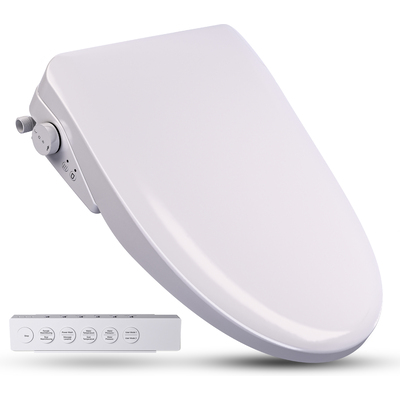 Anzzi Electric Bidet Seat with Heated Seat, Warm Water, Rear and Lady Wash, Air Dryer, Self Cleaning Nozzle, and Wireless Remote, 191042079403, TL-AZEB106VWH