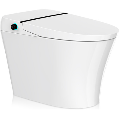 Anzzi Juno 26 in. Smart Toilet and Bidet Set in White with Heated Seat, Front & Rear Wash, Foot Sensor, and Remote Control, 191042075047, TL-ST823WH