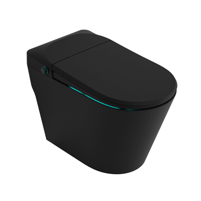 Anzzi ENVO Echo Elongated 1.28 GPF Smart Bidet Toilet in Matte Black with Auto Open, Auto Flush, Voice and Wifi Control, 191042075023, TL-ST950WIFI-MB