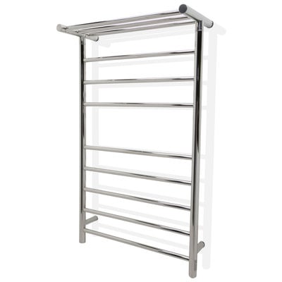 Anzzi Eve 8-Bar Stainless Steel Wall Mounted Electric Towel Warmer Rack in Polished Chrome TW-AZ012CH