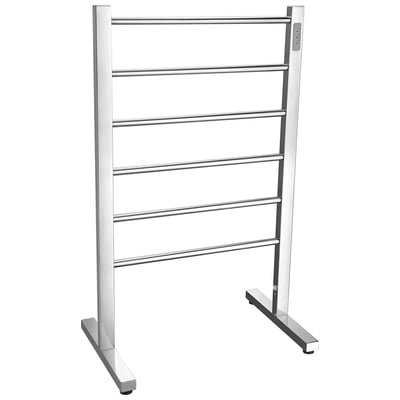 Anzzi Kiln Series 6-Bar Stainless Steel Floor Mounted Electric Towel Warmer Rack in Polished Chrome TW-AZ068CH
