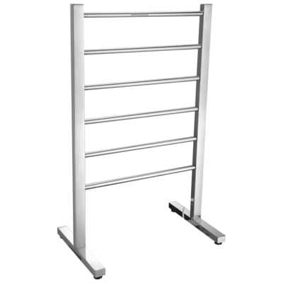 Anzzi Riposte Series 6-Bar Stainless Steel Floor Mounted Electric Towel Warmer Rack in Polished Chrome TW-AZ102CH