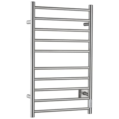 Anzzi ANZZI Crete 10-Bar Stainless Steel Wall Mounted Towel Warmer Rack with Brushed Nickel Finish TW-WM104BN