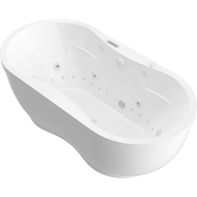 Meditub Atlantis Whirlpools Embrace  Deluxe Series 35.5 x 71.25in. Air and Whirlpool Jetted Bathtub in White, 191042063945, 3471ADX
