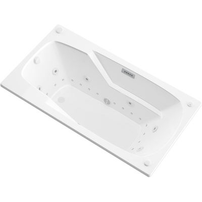 Meditub Atlantis Whirlpools Eros  Deluxe Series 35.5 x 59in. Air and Whirlpool Jetted Bathtub in White, 191042063952, 3660EDLX