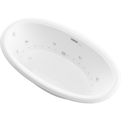 Meditub Atlantis Whirlpools Petite  Deluxe Series 35.75 x 59.75in. Air and Whirlpool Jetted Bathtub in White, 191042064003, 3660PDRX