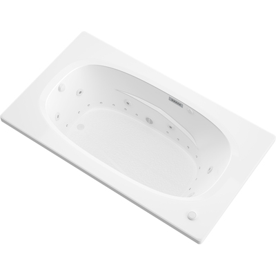 Atlantis Whirlpools Polaris  Deluxe Series 35.875 x 71.5in. Air and Whirlpool Jetted Bathtub in White, 191042064096, 3672PDLX