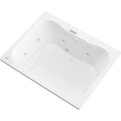 Atlantis Whirlpools Neptune  Deluxe Series 40.625 x 58.5in. Air and Whirlpool Jetted Bathtub in White, 191042064157, 4060NDLX