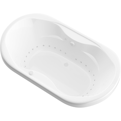 Atlantis IndulgenceWaterfall Oval Air Jetted Drop-In Bathtub 4170IFAL