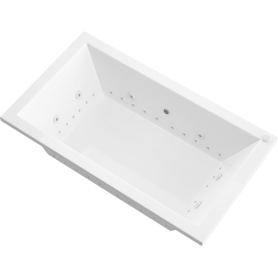 Atlantis Whirlpools Venetian  Deluxe Series 41.625 x 72in. Air and Whirlpool Jetted Bathtub in White, 191042064348, 4272VNCDLX