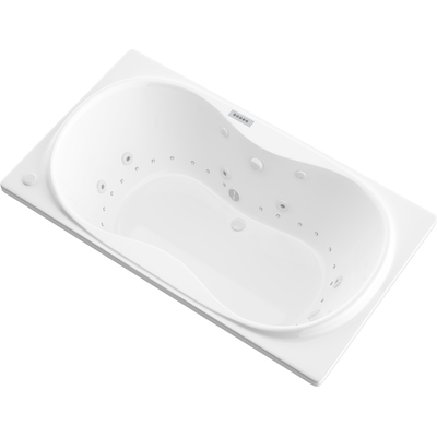 Atlantis Whirlpools Whisper  Deluxe Series 41.5 x 71.75in. Air and Whirlpool Jetted Bathtub in White, 191042064386, 4272WDLX