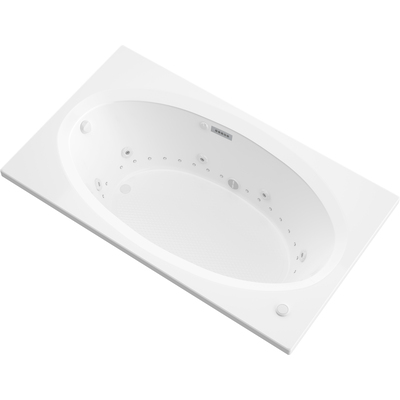 Atlantis Whirlpools Vogue  Deluxe Series 42.625 x 83.75in. Air and Whirlpool Jetted Bathtub in White, 191042064416, 4384VDRX
