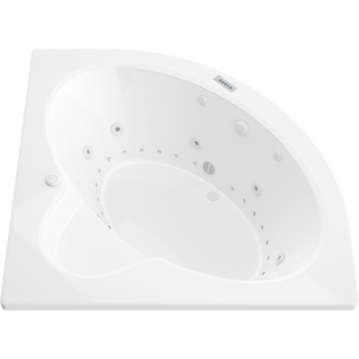 Atlantis Whirlpools Alexandria  Deluxe Series 67.125 x 84.625in. Air and Whirlpool Jetted Bathtub in White, 191042064546, 6060ADLX