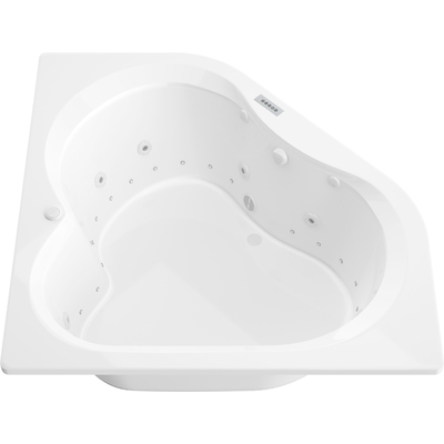 Atlantis Whirlpools Cascade  Deluxe Series 61.5 x 83.5in. Air and Whirlpool Jetted Bathtub in White, 191042064560, 6060CDLX