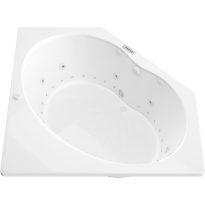 Atlantis Whirlpools Eclipse  Deluxe Series 63.625 x 85in. Air and Whirlpool Jetted Bathtub in White, 191042064584, 6060EDLX