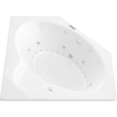 Atlantis Whirlpools Sublime  Deluxe Series 61.625 x 82in. Air and Whirlpool Jetted Bathtub in White, 191042064614, 6060SDRX