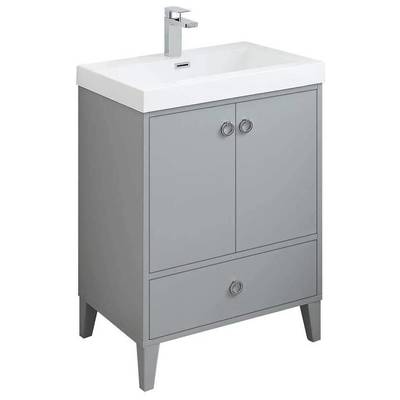 Blossom 24 Inch Bathroom Vanity Base Only - Metal Gray V8023 24 15