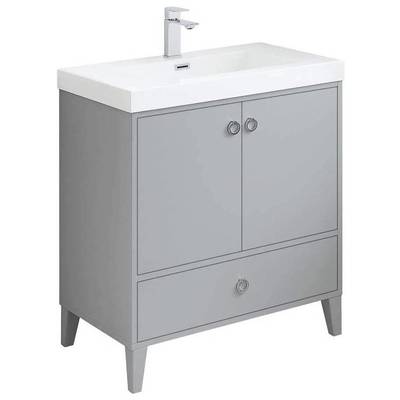 Blossom 30 Inch Bathroom Vanity Base Only - Metal Gray V8023 30 15