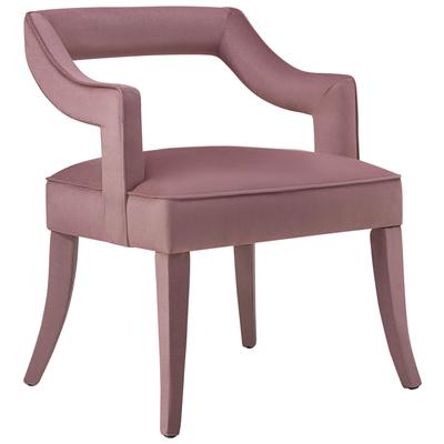 Contemporary Design Furniture Tiffany Pink Slub Velvet Chair  CDF-A211