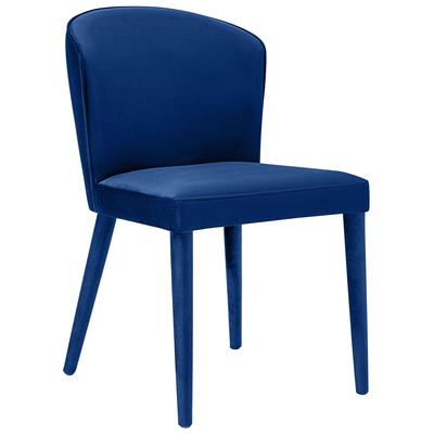 Contemporary Design Furniture Metropolitan Navy Velvet Chair  CDF-D56