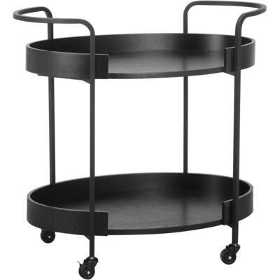 Contemporary Design Furniture Cyril Black Bar Cart  CDF-D68617