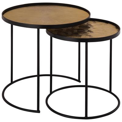 Contemporary Design Furniture Eve Round Nesting Tables  CDF-IHOC18361