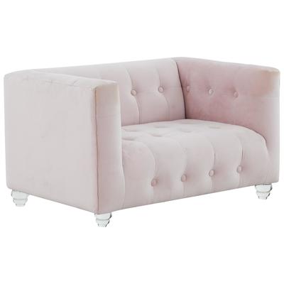 Contemporary Design Furniture Bea Blush Velvet Pet Bed  CDF-P68371