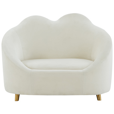 Contemporary Design Furniture Cloud Cream Velvet Pet Bed  CDF-P68373