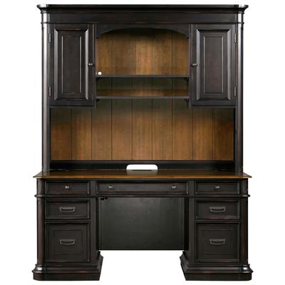 Contemporary Design Furniture Roanoke Black Credenza & Hutch SET  CDF-REN-H360-30-35-40