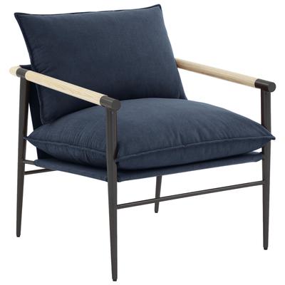Contemporary Design Furniture Cali Navy Accent Chair  CDF-REN-L00192