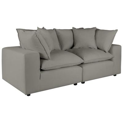 Contemporary Design Furniture Cali Slate Modular Loveseat  CDF-REN-L0090-LS