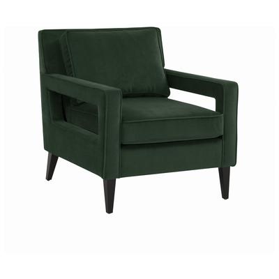 Contemporary Design Furniture Luna Emerald Green Accent Chair  CDF-REN-L02111
