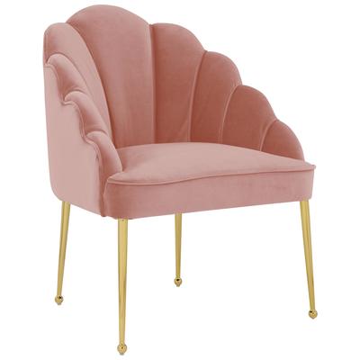 Contemporary Design Furniture Daisy Blush Velvet Chair  CDF-S4925