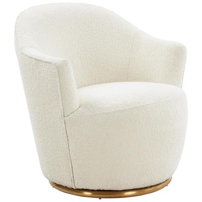 Contemporary Design Furniture Skyla Boucle Swivel Chair  CDF-S68263