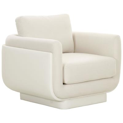 Contemporary Design Furniture Rhonnie Cream Monotone Armchair  CDF-S68536