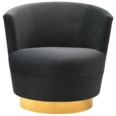 Contemporary Design Furniture Noah Black Swivel Chair  CDF-S7229