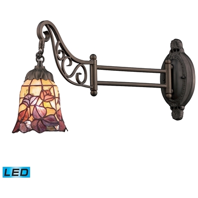 Elk Lighting Mix-n-match Swingarm In Tiffany Bronze 079-TB-17-LED